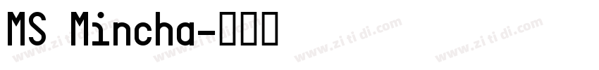 MS Mincha字体转换